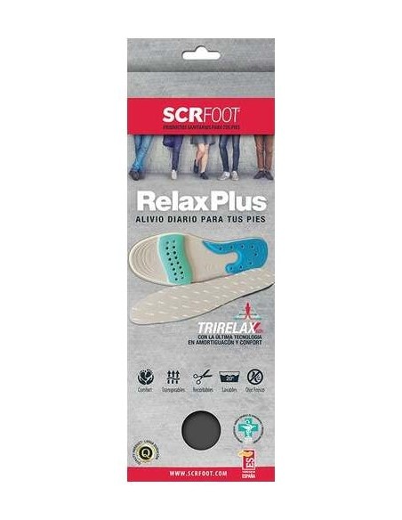 Scr Foot Relax Plus Plantillas Recortables T-Xl 41-47 1 Par