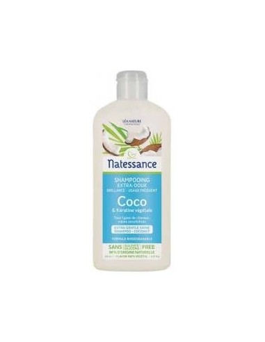 Natessance Capillaires Shampooing Usage Frquent Coco Kratine 250Ml