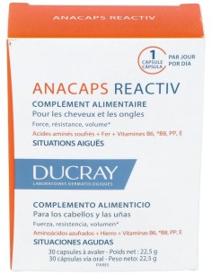 Ducray Anacaps Reactiv Caída Del Cabello 30Caps