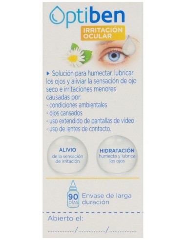Optiben Ojos Irritados Estéril Sequedad Ocular Frasco 15Ml