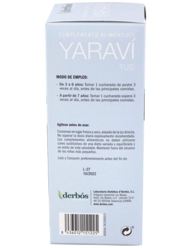 Yaravi Baby Tus Jarabe 250Ml.