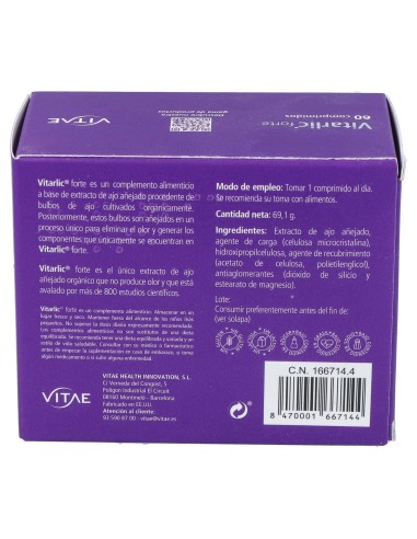 Vitarlic Forte (Kyolic Forte) 1000Mg. 60Comp.