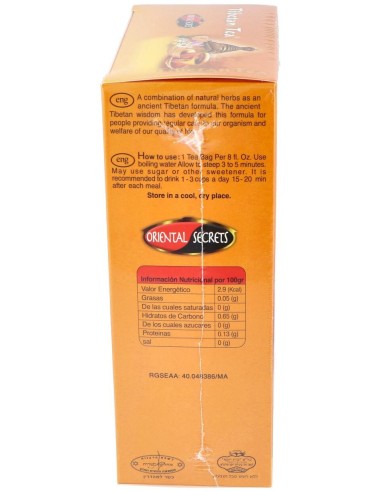 Tibetan Tea Sabor Natural 90Sbrs.