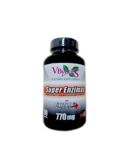 Vbyotics Super Enzimas Con Dygeszime 90Caps