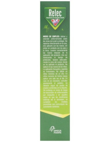 Relec Infantil +6 Meses Repelente 100Ml