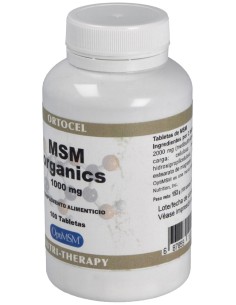 Ortocel Msm Organics 1000Mg 100Comp 2