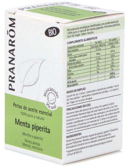Menta Piperita Aceite Esencial En Perlas 60Perlas