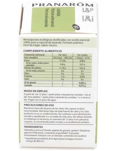 Lavanda Aceite Esencial En Perlas 60Perlas