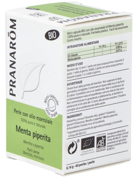 Menta Piperita Aceite Esencial En Perlas 60Perlas