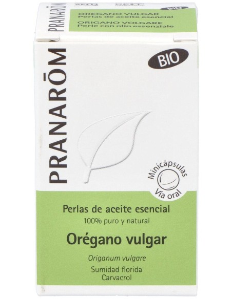 Oregano Vulgar Ac. Esencial En Perlas 60Perlas Bio