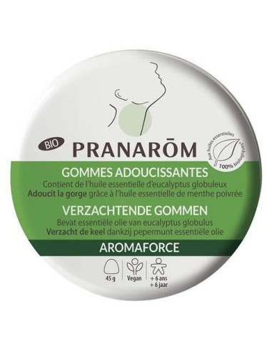 Aromaforce Goma Calmante Garganta Eucalipto 45G