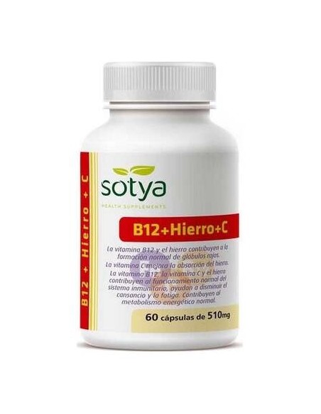 Sotya Vitamina B12 Hierro Vitamina C 60Caps