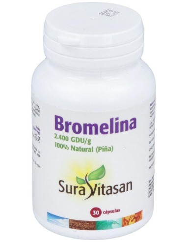 Sura Vitasan Bromelina 2.400 500Mg 30 Cápsulas
