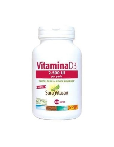 Vitamina D3 2.500Ui 120Perlas.