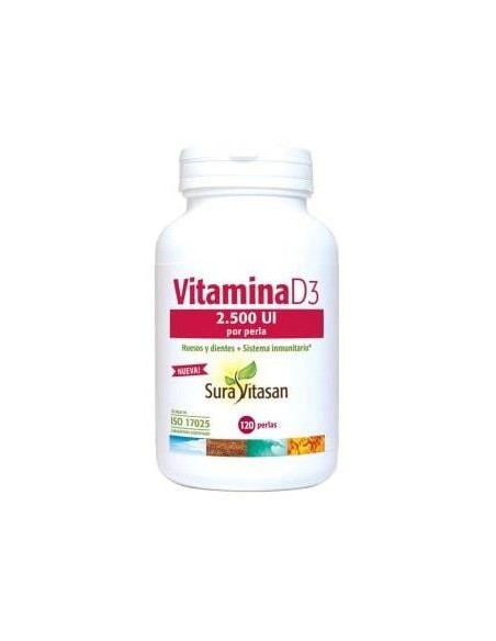 Vitamina D3 2.500Ui 120Perlas.
