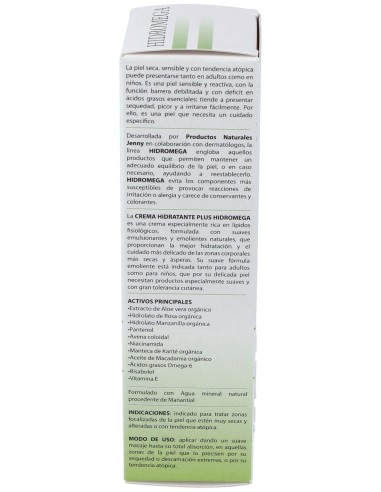 Hidromega Crema Hidratante Plus 100Ml