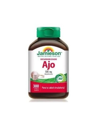 Ajo Desodorizado 500Mg. 300Cap.