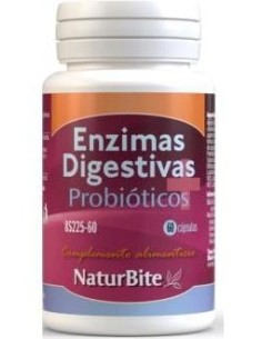 Naturbite Enzimas Digestivas + Probioticos 60Caps