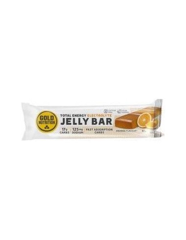 Gold Nutrition Jelly Bar Total Energy Electrolyte Naranja 15Uds