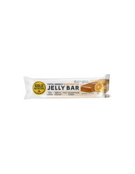 Gold Nutrition Jelly Bar Total Energy Electrolyte Naranja 15Uds
