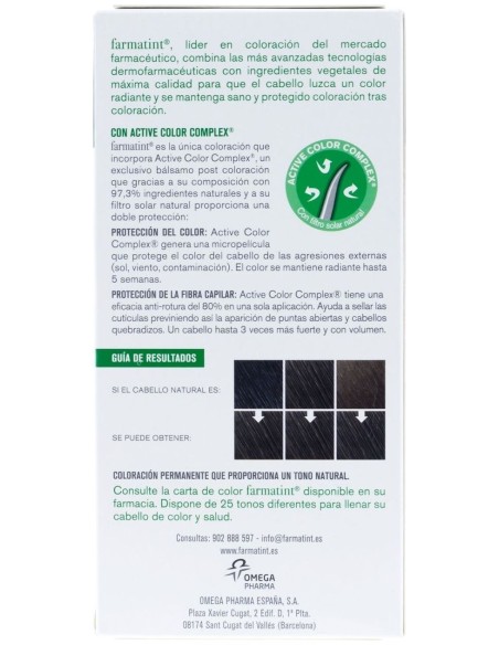 Farmatint Tinte Capilar 3N Castaño Oscuro, 1 Ud