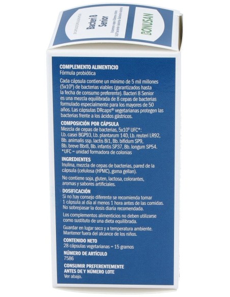 Bacteri 8 Senior (Extensis) 28Cap.