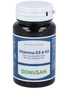 Vitamina D3 Y K2 60Perlas