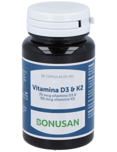 Vitamina D3 Y K2 60Perlas