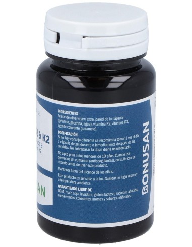 Vitamina D3 Y K2 60Perlas