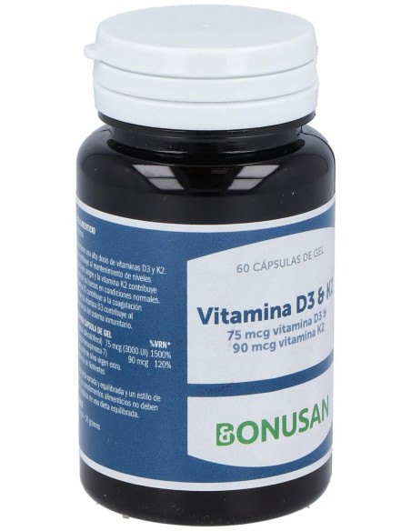 Vitamina D3 Y K2 60Perlas