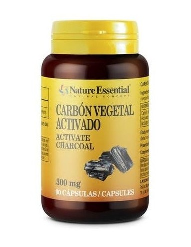 Nature Essential Carbon Vegetal Activado 200Mg 90Caps