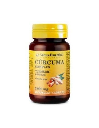 Nature Essential Curcuma 5000Mg + Vit C + Pimienta 60Caps
