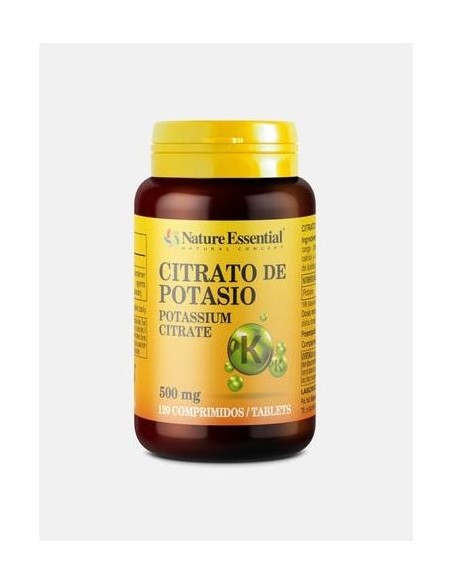Nature Essential Citrato De Potasio 500Mg 120Comp