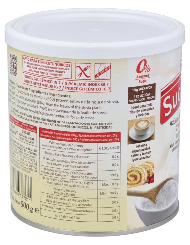 Sucrafor (Azucar De Abedul Y Stevia) 500Gr
