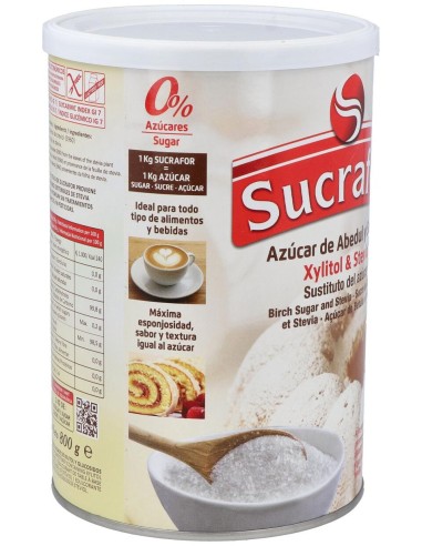 Sucrafor (Azucar De Abedul Y Stevia) 800Gr