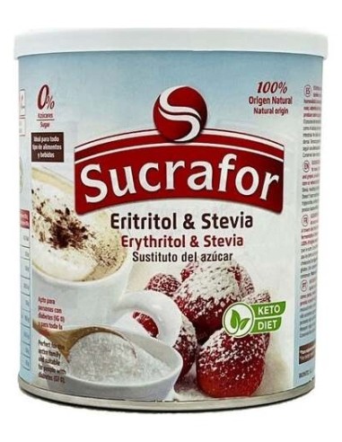 Sucrafor (Eritritol Y Stevia) 500Gr.