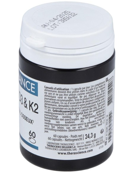 Physiomance Vitamines D3 Y K2 60Comp