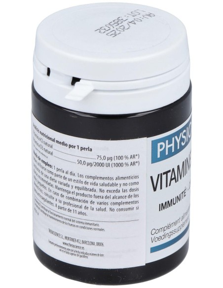 Physiomance Vitamines D3 Y K2 60Comp