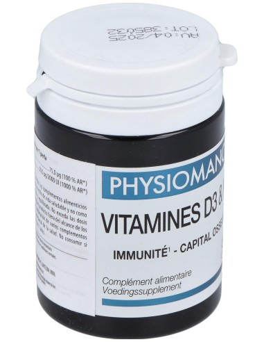 Physiomance Vitamines D3 Y K2 60Comp