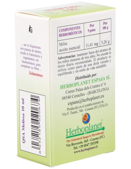 Qsa Melissa Gotas 10Ml.