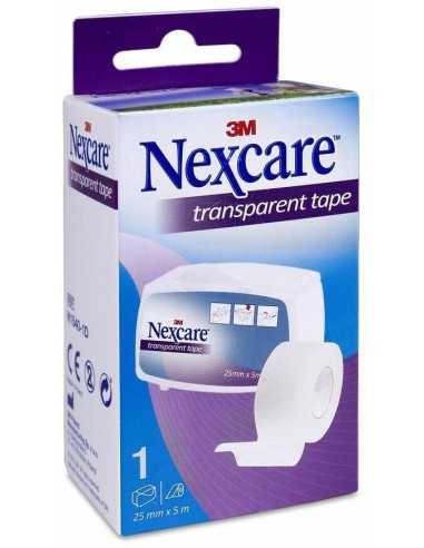 Nexcare Esparadrapo Transparente 25 Mm X 5 M, 1 Ud