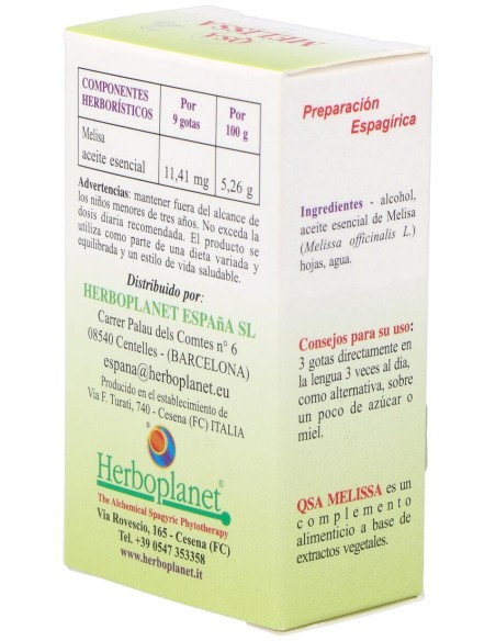 Qsa Melissa Gotas 10Ml.