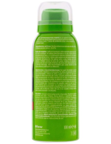 Otc Antimosquitos Forte Aerosol - Repelente De Mosquitos (100 Ml)