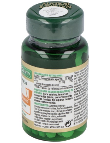 Zinc 25Mg. 100Comp.