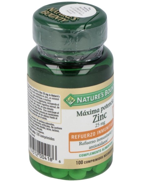 Zinc 25Mg. 100Comp.