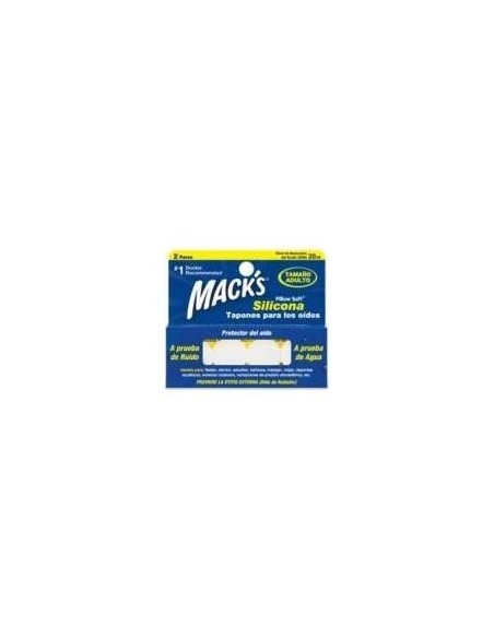Tapon Oido Macks Silicona 4 Unidas Adulto
