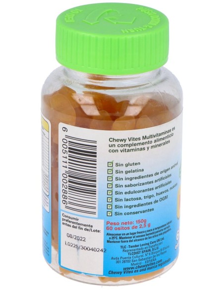 Chewy Vites Multivitaminas Plus Infantil 60Ud.