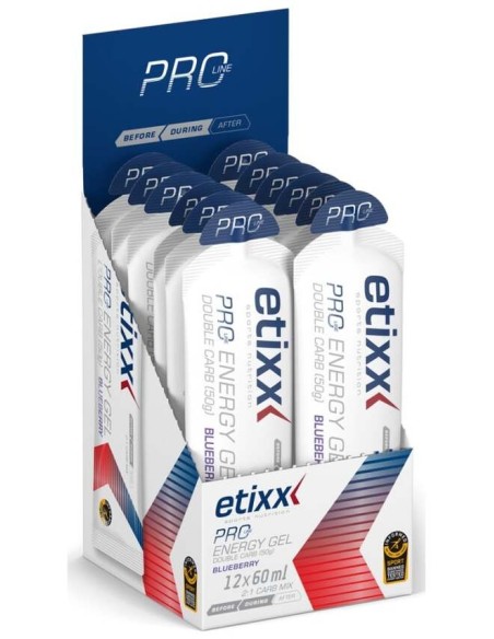 Etixx Double Carb Energy Arandano Gel 12Udsx60Ml.
