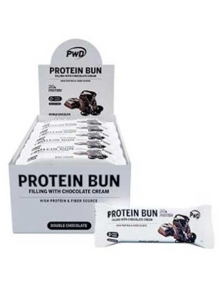 Pwd Nutrition Protein Bun Double Chocolate Bio 15X60G