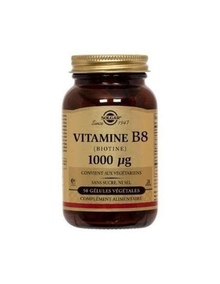 Solgar Biotine 1000Mcg (Vitamine B8) 50 G?Lules V?G?Tales